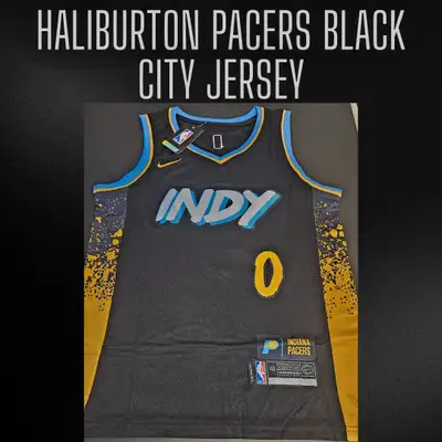 Tyrese Haliburton City Pacers Jersey Large, View more