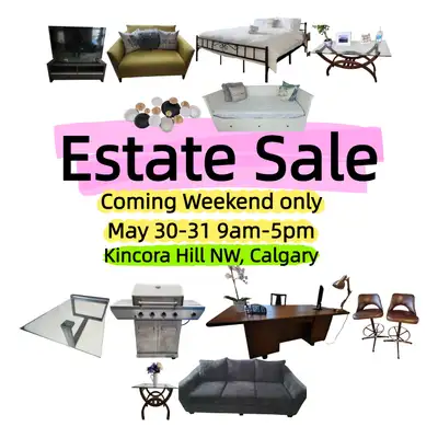 Estate Sale - Sofa, Desk, Bed Frame, Mattress, Table, more, View more