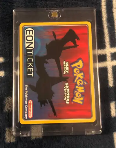 Pokémon Eon Ticket Promo GBA E-Reader Card Ruby & Sapphire S.S. Tidal Event Star Wars Rebel Strike N...