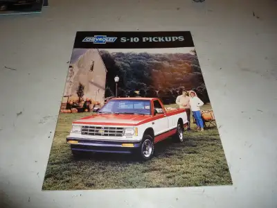 1988 Chevrolet S-10 Pickups Dealer Sales Brochure. NOS Can mail, View more