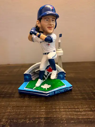 Bo Bichette in dome bobblehead in great condition $50 will ship at your expense. Will trade for a bo...