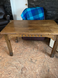 Antique table and 4 chairs for sale 