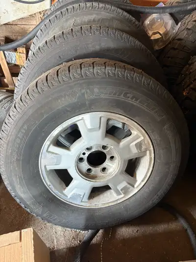 OEM Ford F-150 17” Alloy Wheels & Michelin Latitude X-Ice Winter Tires * 265/70R17 Michelin Latitude...