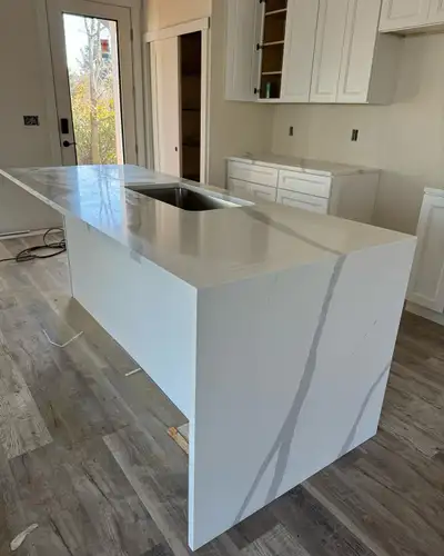 Affordable Price | Quartz Kitchen Countertops + Vanity + Island, View more