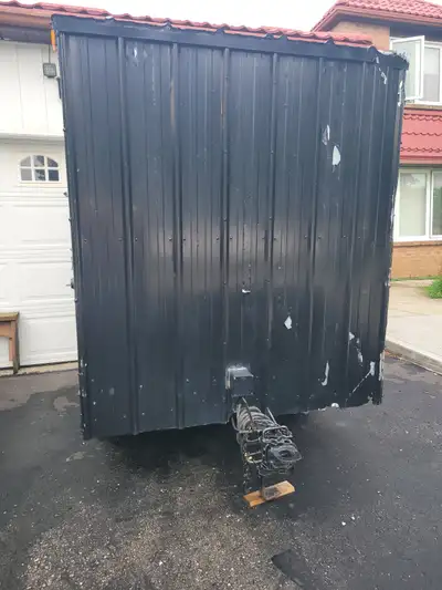 2019 Homemade enclosed trailer 68×65×82.5 inches outside measurement with two tool boxes with total...