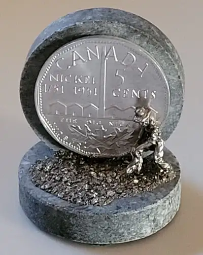 The Big Nickel Sudbury Ontario Canada 5 Cents Coin Commemorativ, View more