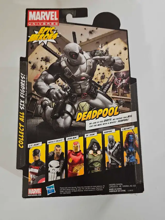 Marvel Legends Epic Heroes 6" Deadpool Gray NEW BNIB62865712593025122
