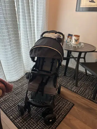 Cosco black/ grey collapsible stroller, View more