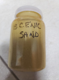 Free small container of fine sand (for models/miniatures)