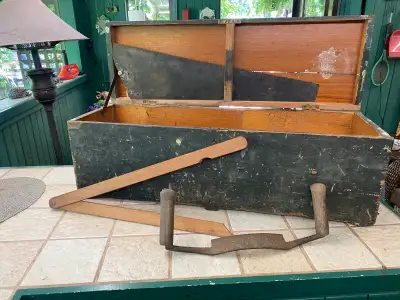 Antique Hand Tool Box Blade Vintage Storage Woodworking, View more