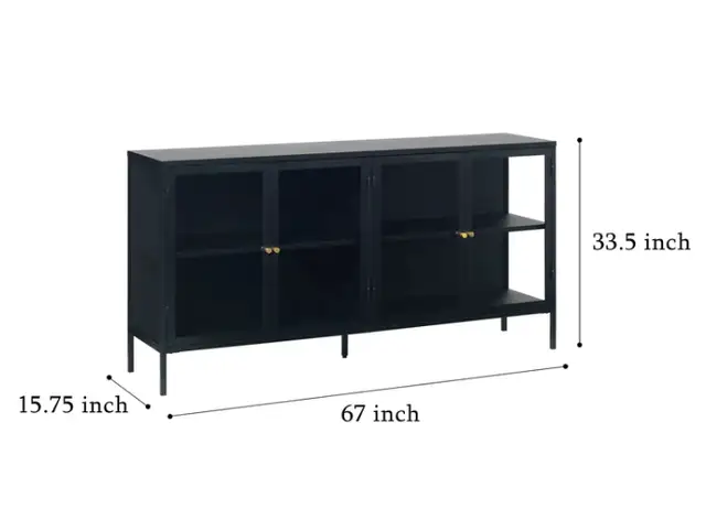 New side board metal/glass63010223205377122