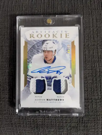 AUSTON MATTHEWS ARTIFACT ROOKIE GOLD PATCH/PATCH AUTO REDEMPTION, View more