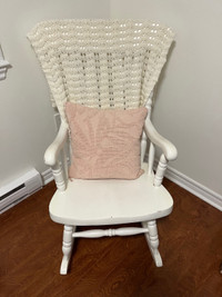 Large White Rocking Chair