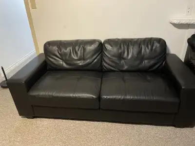 3 seater faux leather sofa, View more