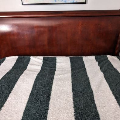Queen Sleigh Bed frame for sale, with included box spring dans Lits et matelas  à Laval/Rive Nord - Image 2
