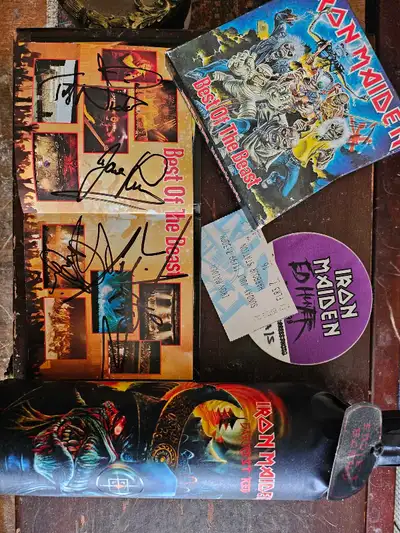 Very limited European edition of Iron Maidens double Best of the Beast CD. Hardcover picture filled...