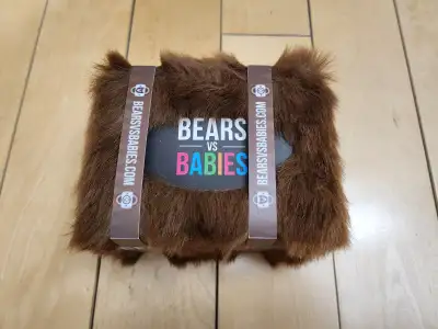 Bears vs Babies original game with NSFW expansion pack. New, opened but never played.