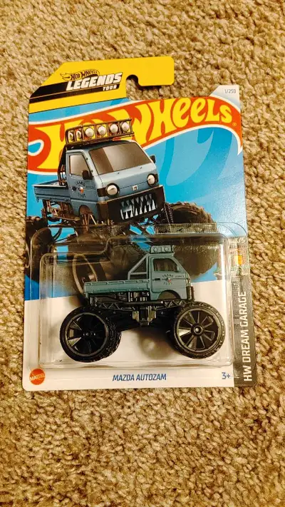 2024 Hot Wheels Legends Tour Blue Mazda Autozam 1 / 250, Dream Garage 3 / 5. Please see photos for c...