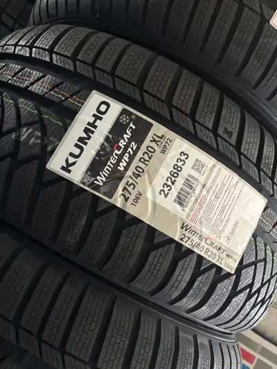 NEW 275/40/R20 Kumho snows–Model Y/X5/X6/ML/ RL/ MDX/ZDX/Cayenne/ Touareg/ Charger/Challenger Set of...