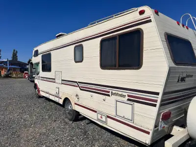 For sale as is. Needs work. Roof has a small leak and not able to drive. Can be driven but needs fan...