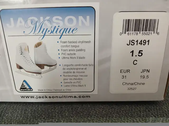 Youth Figure Skates size 1.5 (Jackson Mystique) in Skates & Blades in Ottawa - Image 6