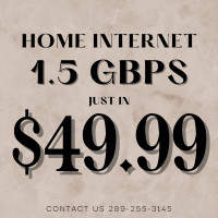 HIGH SPEED HOME  INTERNET ROGERS 1.5GBPS