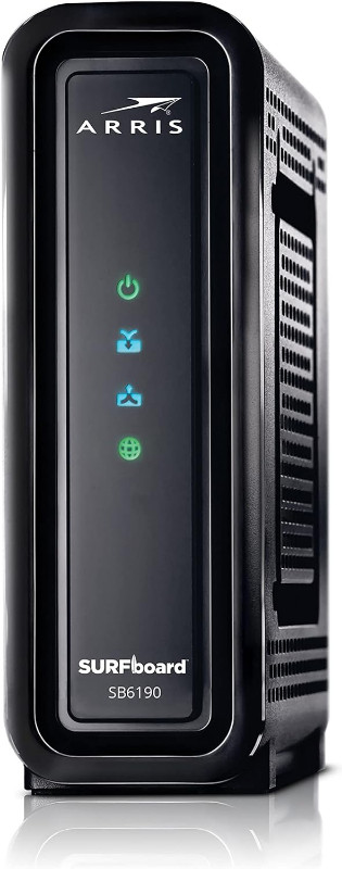 ARRIS Surfboard DOCSIS 3.0 Cable Modem(SB6190 Black) in Networking in Mississauga / Peel Region