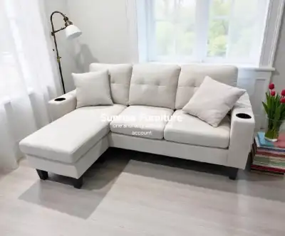 3 Seater Sectional Sofa Reversible Chaise, View more