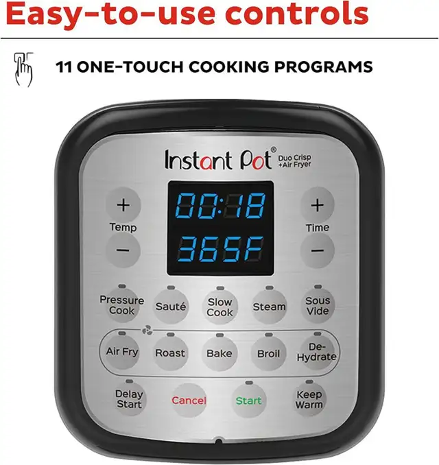 Instant Pot Duo Crisp XL 8Qt 11-in-1 Air Fryer & Pressure cooker in Microwaves & Cookers in Mississauga / Peel Region - Image 9