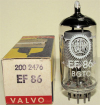 EF86 + ECC85: Rogers Philps Amperex Telefunken Valvo  tubes