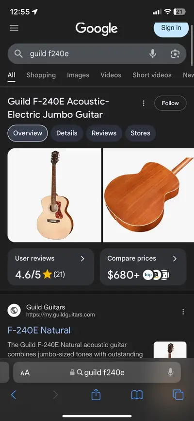 Guild F-240E, View more