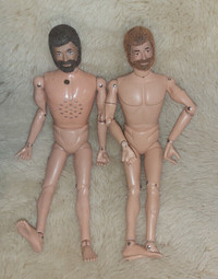 Two 1964 Fuzzy Face GI joe Hasbro figures