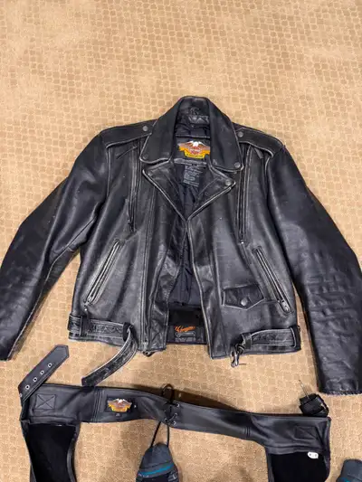 Harley Davidson Bike Jacket and Chaps, View more