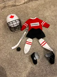 Hockey clothing for 18” doll