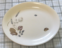 Phantom Rose Large Serving Dish with Autumn Leaves