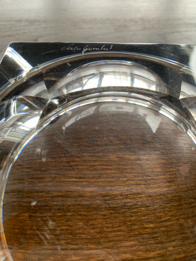 Cendrier en cristal signé Val Saint Lambert dans Art et objets de collection  à Sherbrooke - Image 2