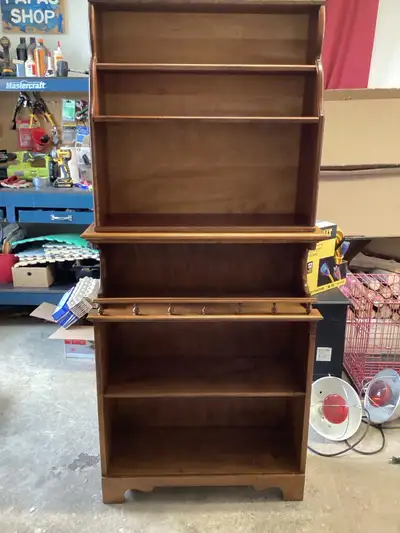 2 piece small china cabinet 64”h x 29” w x 11” d, View more