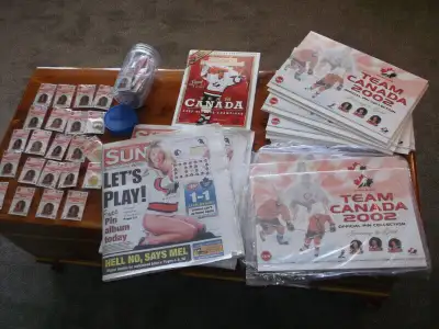 2002 toronto sun hockey pins / paper, View more