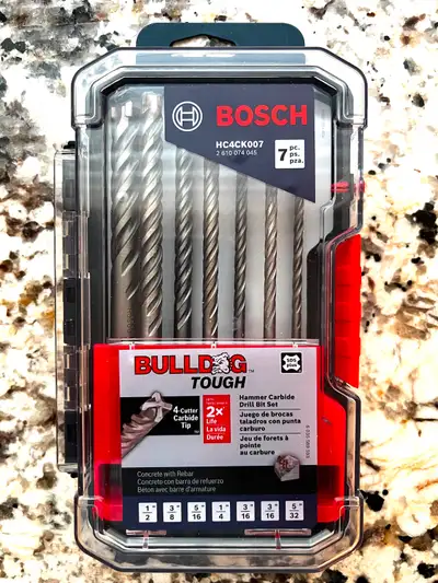 Bosch Bulldog SDS-Plus Rotary Hammer Drill Bit Set (7-Piece), View more