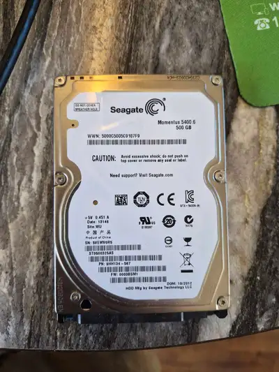 Seagate 500Gb 2.5" HDD Laptop, View more