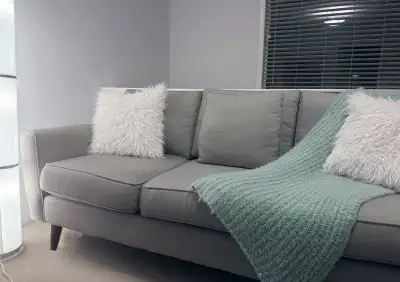 Urban Barn Molina Original Sofa - Goldmine Smoke Used but in good condition Available immediately fo...