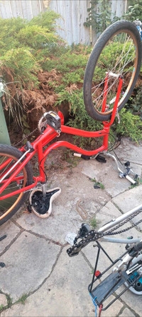 Stolen red bike