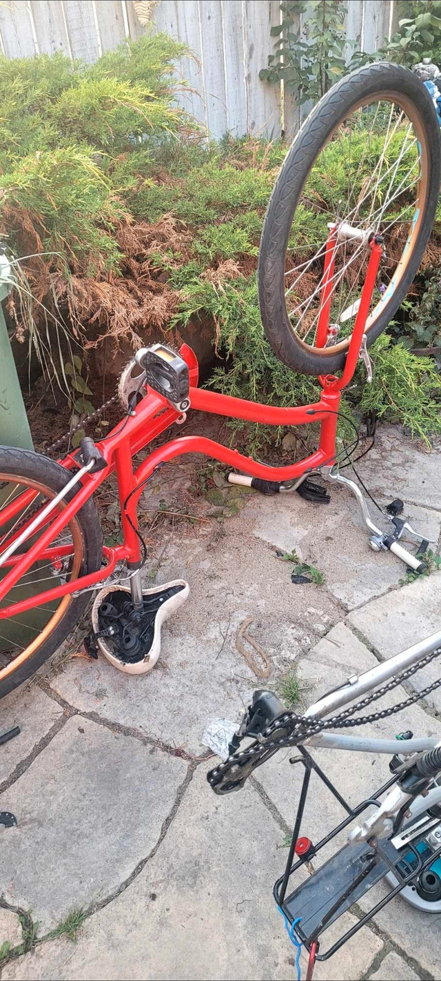 Stolen red bike in Lost & Found in Calgary