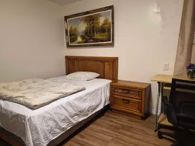 One large private room available in a shared basement apartment. The basement has 4 bedrooms total,...