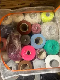 Coned yarn grab bags 
