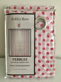 Polka dots grommets curtains 
