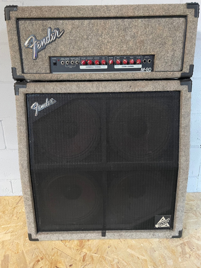 Fender M80 head and Fender 4-12A Stack in Amps & Pedals in Guelph
