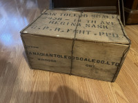Vintage Toledo Scale crate
