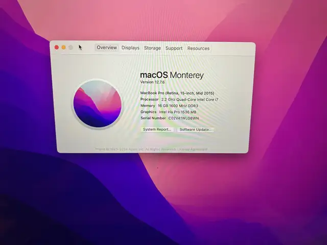 MacBook Pro (Retina, 15-inch, Mid 2015) in Laptops in Thunder Bay - Image 3