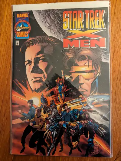 It's the X-Men and crew of the Starship Enterprise vs. Proteus (inhabiting the body of Gary Mitchell...